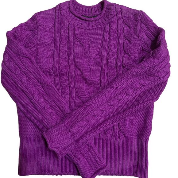 Banana Republic Sweaters - Banana Republic Purple knit Warm Sweater Small
